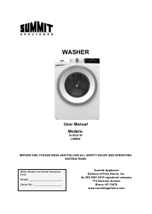 Handleiding Summit SLW241W Wasmachine