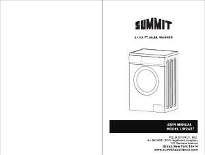 Handleiding Summit LW2427 Wasmachine