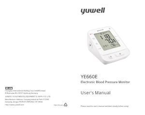 Manual Yuwell YE660E Blood Pressure Monitor