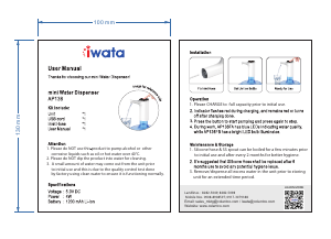 Handleiding Iwata AP138 Waterdispenser