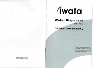 Manual Iwata CM18-WDB2 Water Dispenser