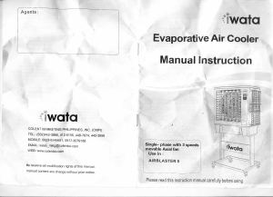 Manual Iwata AIRBLASTER-5 Fan