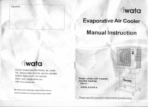 Manual Iwata AIRBLASTER 5 Fan