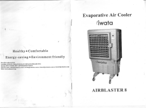 Handleiding Iwata AIRBLASTER-8 Ventilator