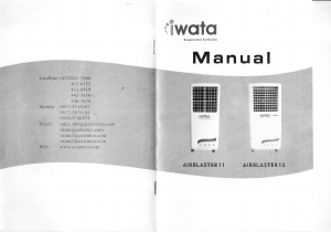 Manual Iwata AIRBLASTER-11 Fan