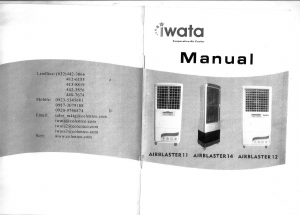 Manual Iwata AIRBLASTER-14 Fan