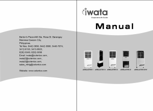 Manual Iwata AIRBLASTER-21 Fan