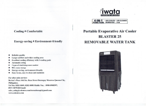 Handleiding Iwata AIRBLASTER 25 Ventilator