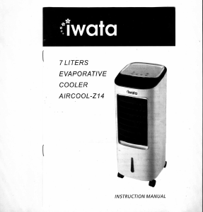 Manual Iwata AIRCOOL-Z14 Fan