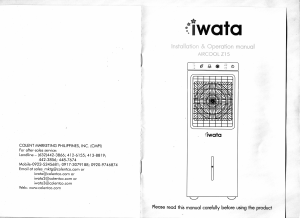 Manual Iwata AIRCOOL-Z15 Fan