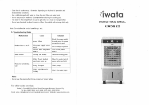 Manual Iwata AIRCOOL-Z23 Fan