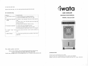 Handleiding Iwata AIRCOOL-Z24 Ventilator