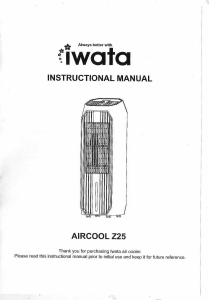 Manual Iwata AIRCOOL-Z25 Fan