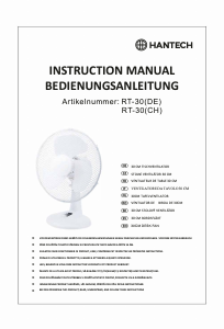Manuale Hantech RT-30 Ventilatore