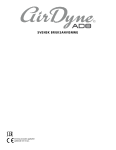 Bruksanvisning AirDyne AD8 Motionscykel