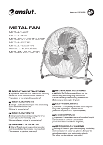 Manual Anslut 020-619 Fan
