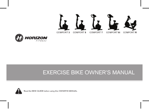Manual Horizon Fitness Comfort 3 Exercise Bike