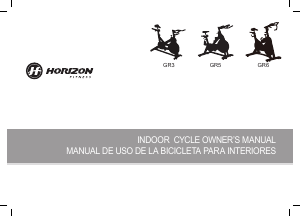 Manual de uso Horizon Fitness GR6 Bicicleta estática