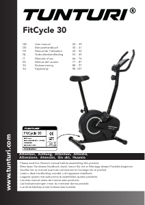 Manual Tunturi FitCycle 30 Exercise Bike