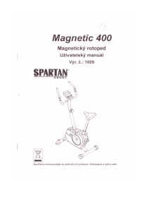 Manuál Spartan 1005 Magnetic 400 Rotoped
