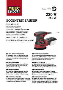 Bruksanvisning Meec Tools 018-991 Eksentersliper