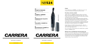 Manual Carrera 524 Eyebrow Trimmer