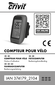 Crivit best sale compteur velo