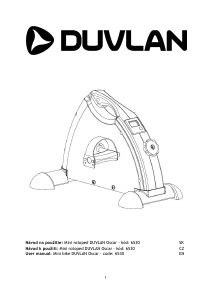 Manual Duvlan Oscar Exercise Bike