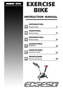 Brugsanvisning Edges 17114 Motionscykel