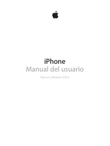 Manual de uso Apple iPhone (iOS 6) Teléfono móvil