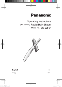 Brugsanvisning Panasonic ES-WF61 Øjenbrynstrimmer