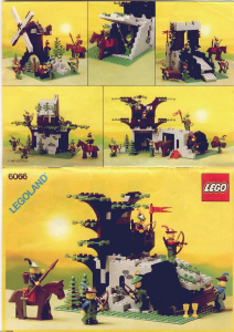 Handleiding Lego set 6066 Castle Gecamoufleerde buitenpost