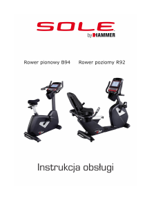 Instrukcja Sole Fitness B94 Rower treningowy