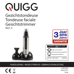 Handleiding Quigg NO1-C Neushaartrimmer