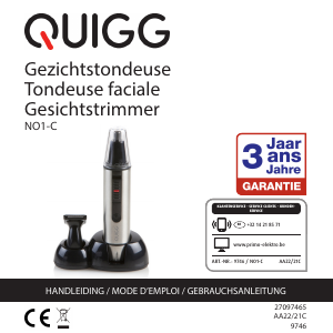 Bedienungsanleitung Quigg NO1-C Nasenhaartrimmer