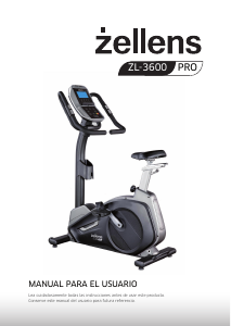 Manual de uso Zellens ZL 3600 PRO Bicicleta estática