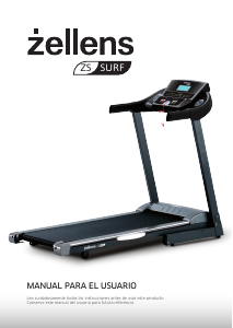 Manual de uso Zellens ZS SURF Cinta de correr