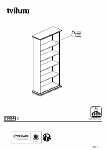 كتيب Tvilum 79864 حقيبة كتب