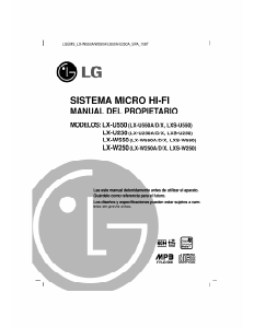 Manual de uso LG LX-U250A Set de estéreo