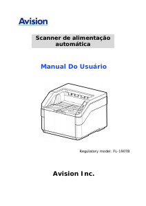 Manual Avision FL-1907B Digitalizador