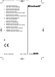 Bruksanvisning Einhell BT-SM 2050 Kapsåg