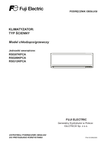 Instrukcja Fuji Electric RSG12FPCA Klimatyzator