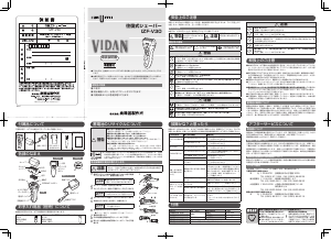 説明書 イズミ IZF-V30 シェーバー