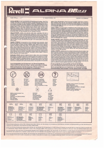 Manual Revell set 07348 Vehicles Alpina B6 2.8
