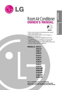 Manual LG LSNQ076ABL Air Conditioner