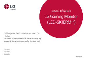 Bruksanvisning LG 34GN850-B LED-skjerm