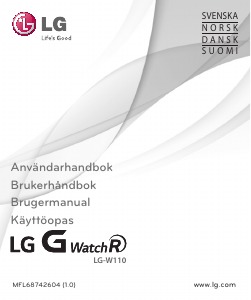 Käyttöohje LG LGW110 G Watch R Älyrannekello