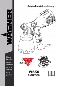 Manual Wagner W 550 Paint Sprayer