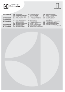 Manual Electrolux EFT7545OX Hotă