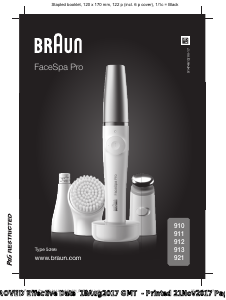 Brugsanvisning Braun 911 FaceSpa Pro Ansigtsrensebørste